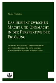 Cover von Das Subjekt zwischen Macht und Ohnmacht in der Perspektive der Erlösung