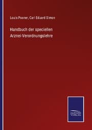 Cover von Handbuch der speciellen Arznei-Verordnungslehre