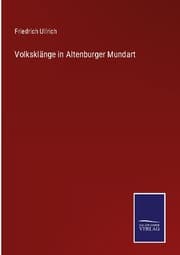 Cover von Volksklänge in Altenburger Mundart