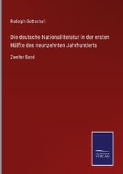 Cover von Die deutsche Nationalliteratur in der ersten Hälfte des neunzehnten Jahrhunderts