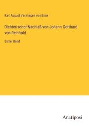 Cover von Dichterischer Nachlaß von Johann Gotthard von Reinhold