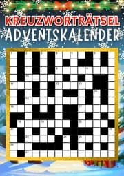 Cover von Kreuzworträtsel Adventskalender 2023 - Weihnachtsgeschenk