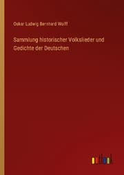 Cover von Sammlung historischer Volkslieder und Gedichte der Deutschen