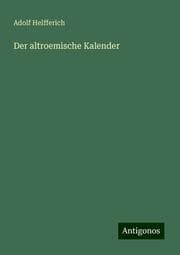 Cover von Der altroemische Kalender