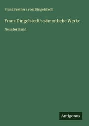 Cover von Franz Dingelstedt's sämmtliche Werke