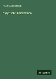 Cover von Assyrische Thiernamen