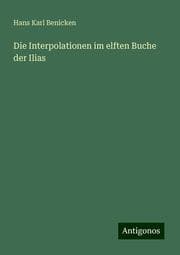 Cover von Die Interpolationen im elften Buche der Ilias