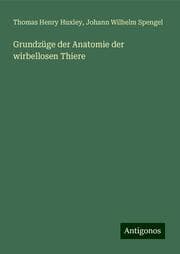 Cover von Grundzüge der Anatomie der wirbellosen Thiere