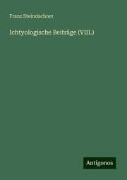 Cover von Ichtyologische Beiträge (VIII.)