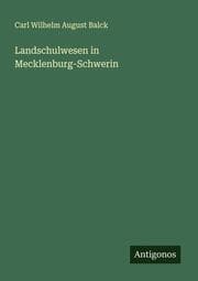 Cover von Landschulwesen in Mecklenburg-Schwerin