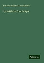 Cover von Syntaktische Forschungen
