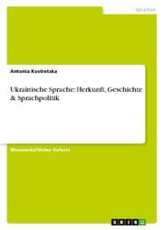 Cover von Ukrainische Sprache: Herkunft, Geschichte & Sprachpolitik