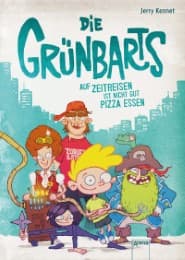Cover von Die Grünbarts - Auf Zeitreisen ist nicht gut Pizza essen