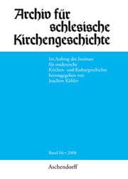 Cover von Archiv für Schlesische Kirchengeschichte