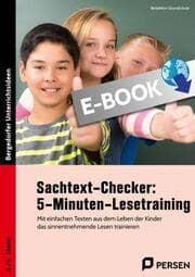 Cover von Sachtext-Checker: 5-Minuten-Lesetraining - GS
