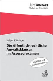 Cover von Die öffentlich-rechtliche Anwaltsklausur im Assessorexamen