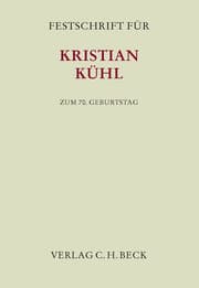 Cover von Festschrift für Kristian Kühl zum 70. Geburtstag