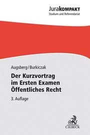 Cover von Der Kurzvortrag im Ersten Examen - Öffentliches Recht