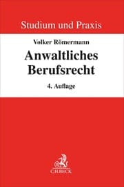 Cover von Anwaltliches Berufsrecht