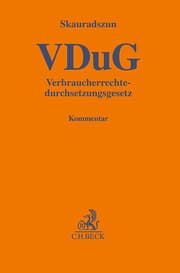 Cover von Verbraucherrechtedurchsetzungsgesetz (VDuG)
