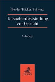 Cover von Tatsachenfeststellung vor Gericht