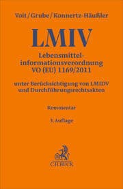 Cover von Lebensmittelinformationsverordnung. LMIV