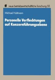 Cover von Personelle Verflechtungen auf Konzernführungsebene