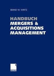 Cover von Handbuch Mergers & Acquisitions Management