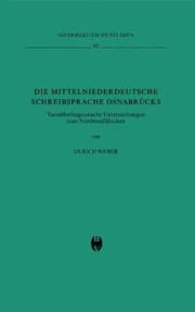 Cover von Die mittelniederdeutsche Schreibsprache Osnabrücks