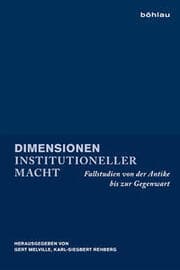 Cover von Dimensionen institutioneller Macht