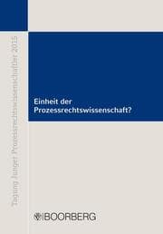 Cover von Einheit der Prozessrechtswissenschaft?