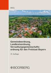 Cover von Gemeindeordnung, Landkreisordnung, Verwaltungsgemeinschaftsordnung für den Freistaat Bayern