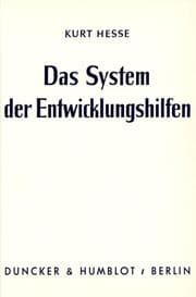 Cover von Das System der Entwicklungshilfen.