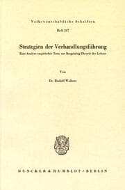 Cover von Strategien der Verhandlungsführung.