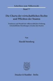 Cover von Die Charta der wirtschaftlichen Rechte und Pflichten der Staaten.