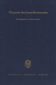 Cover von Ökonomie des Gesundheitswesens.