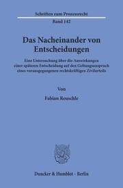 Cover von Das Nacheinander von Entscheidungen.