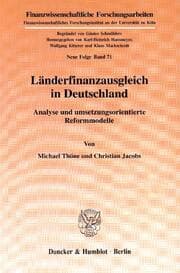 Cover von Länderfinanzausgleich in Deutschland.