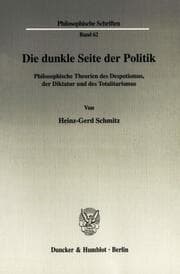 Cover von Die dunkle Seite der Politik.