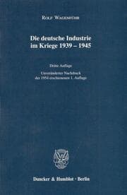 Cover von Die deutsche Industrie im Kriege 1939-1945