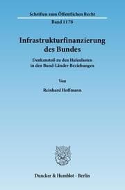 Cover von Infrastrukturfinanzierung des Bundes