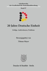 Cover von 20 Jahre Deutsche Einheit