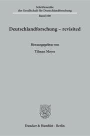 Cover von Deutschlandforschung - revisited.
