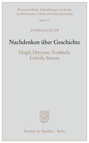 Cover von Nachdenken über Geschichte.