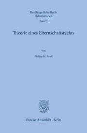 Cover von Theorie eines Elternschaftsrechts.