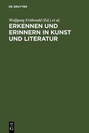 Cover von Erkennen und Erinnern in Kunst und Literatur