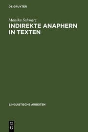 Cover von Indirekte Anaphern in Texten