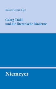 Cover von Georg Trakl und die literarische Moderne