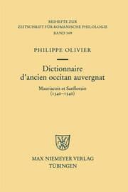 Cover von Dictionnaire d'ancien occitan auvergnat