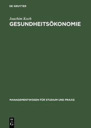 Cover von Gesundheitsökonomie